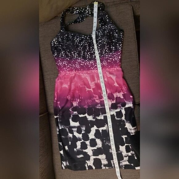 Calvin Klein Ombre Cross-Strap Dress Formal Date Night Wedding Guest Look - Picture 10 of 11